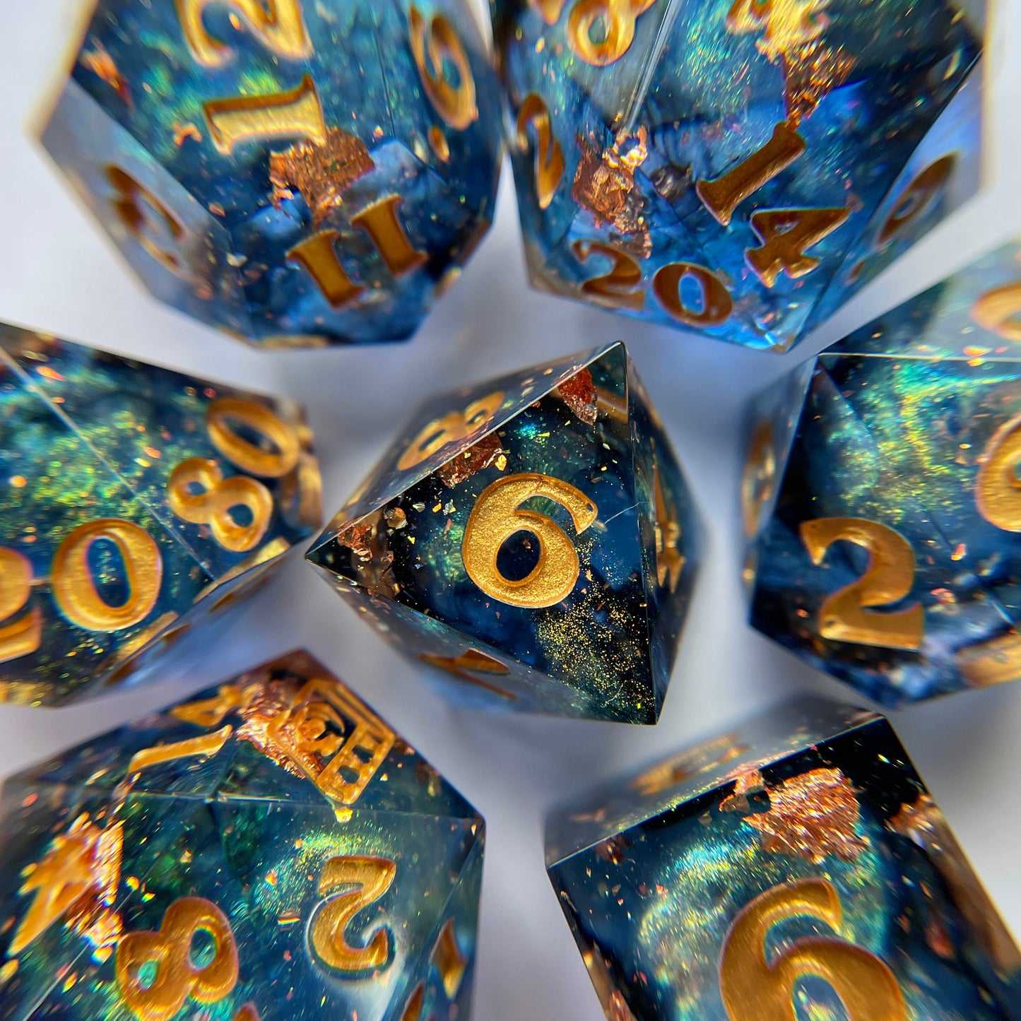 Starry Night – PREORDER – 7-piece Polyhedral Dice Set