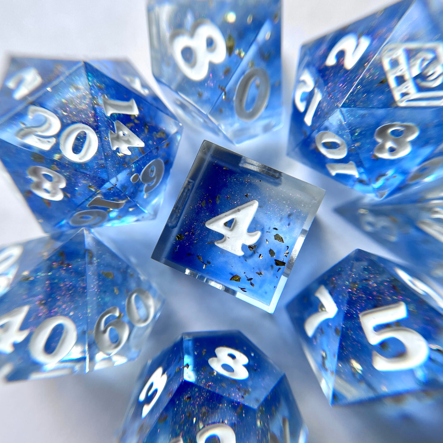 Crystal – 7-piece Polyhedral Dice Set