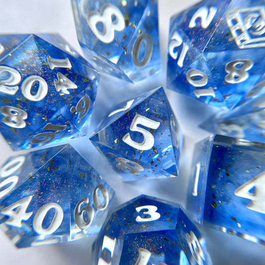 Crystal – 7-piece Polyhedral Dice Set