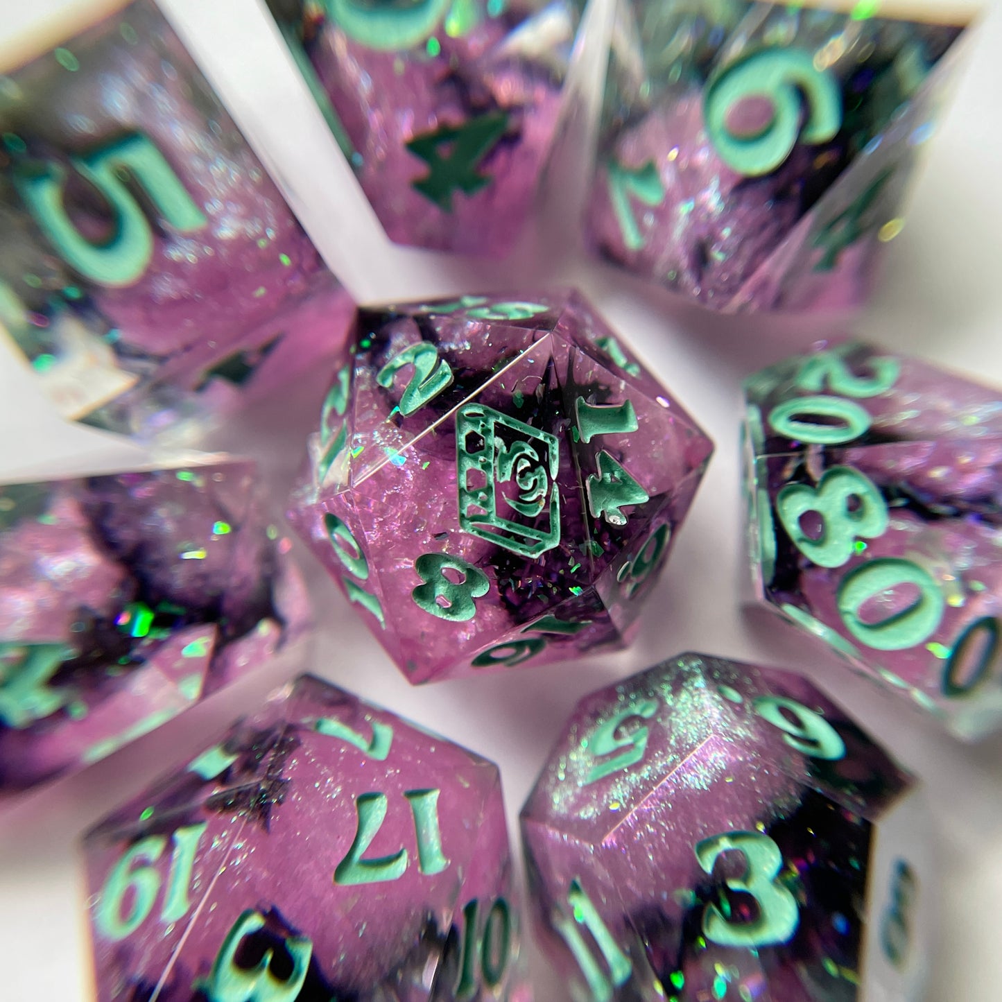 Lambda Protocol – 7-piece Polyhedral Dice Set
