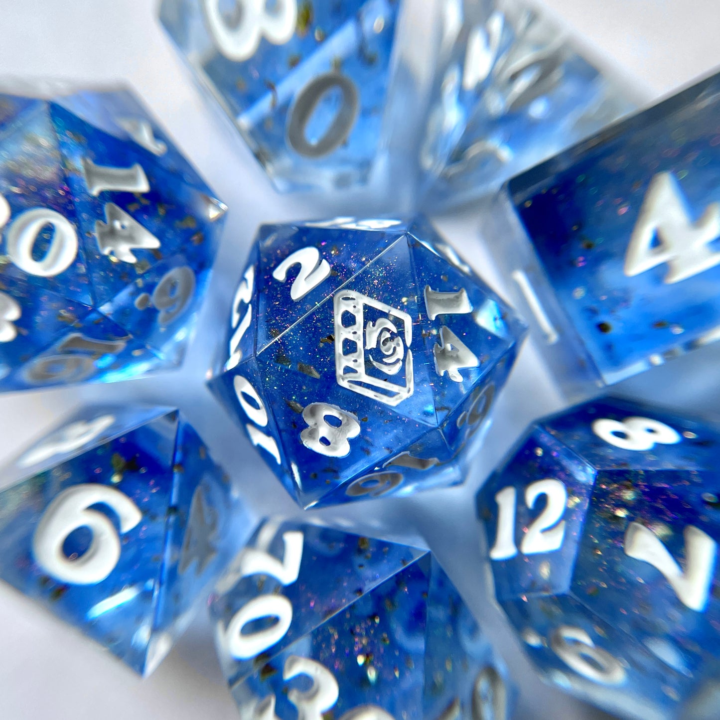Crystal – 7-piece Polyhedral Dice Set