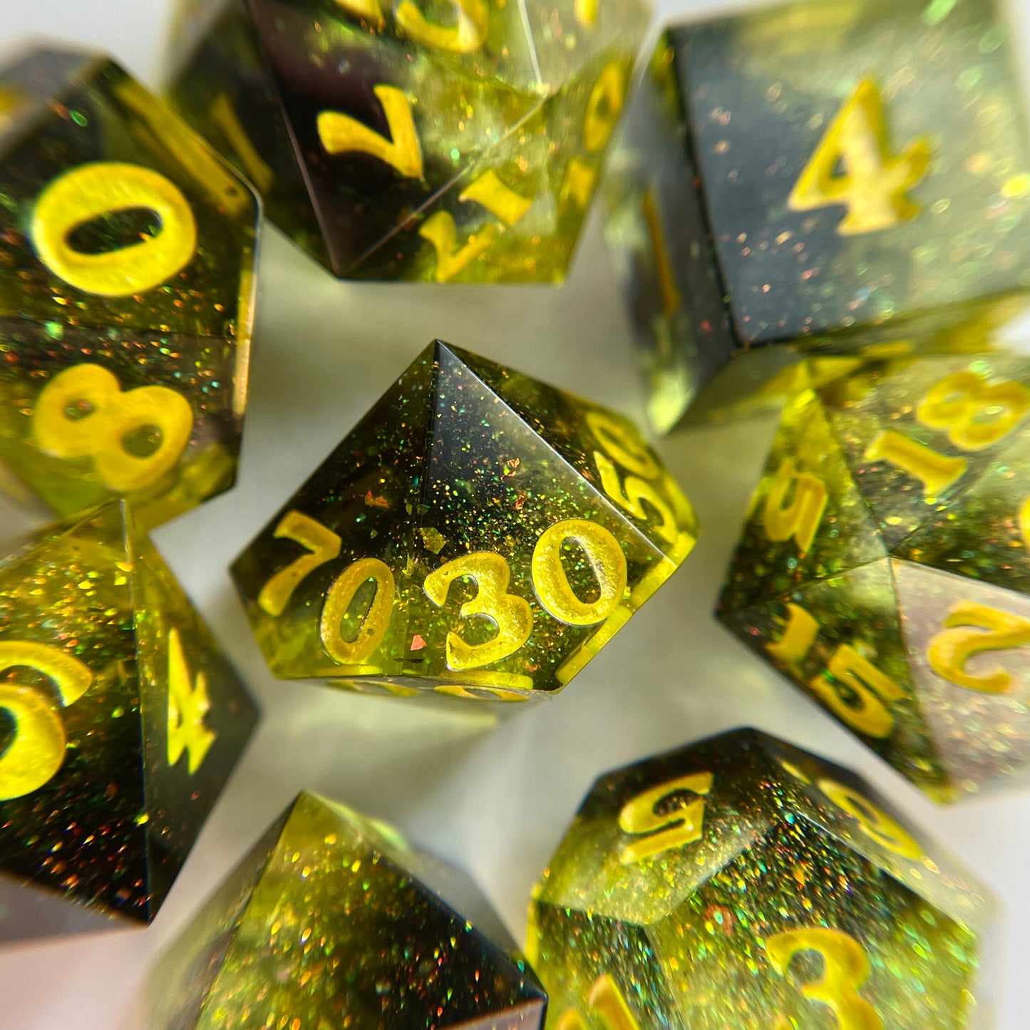 Poison-Tipped Arrow – 7-piece Polyhedral Dice Set