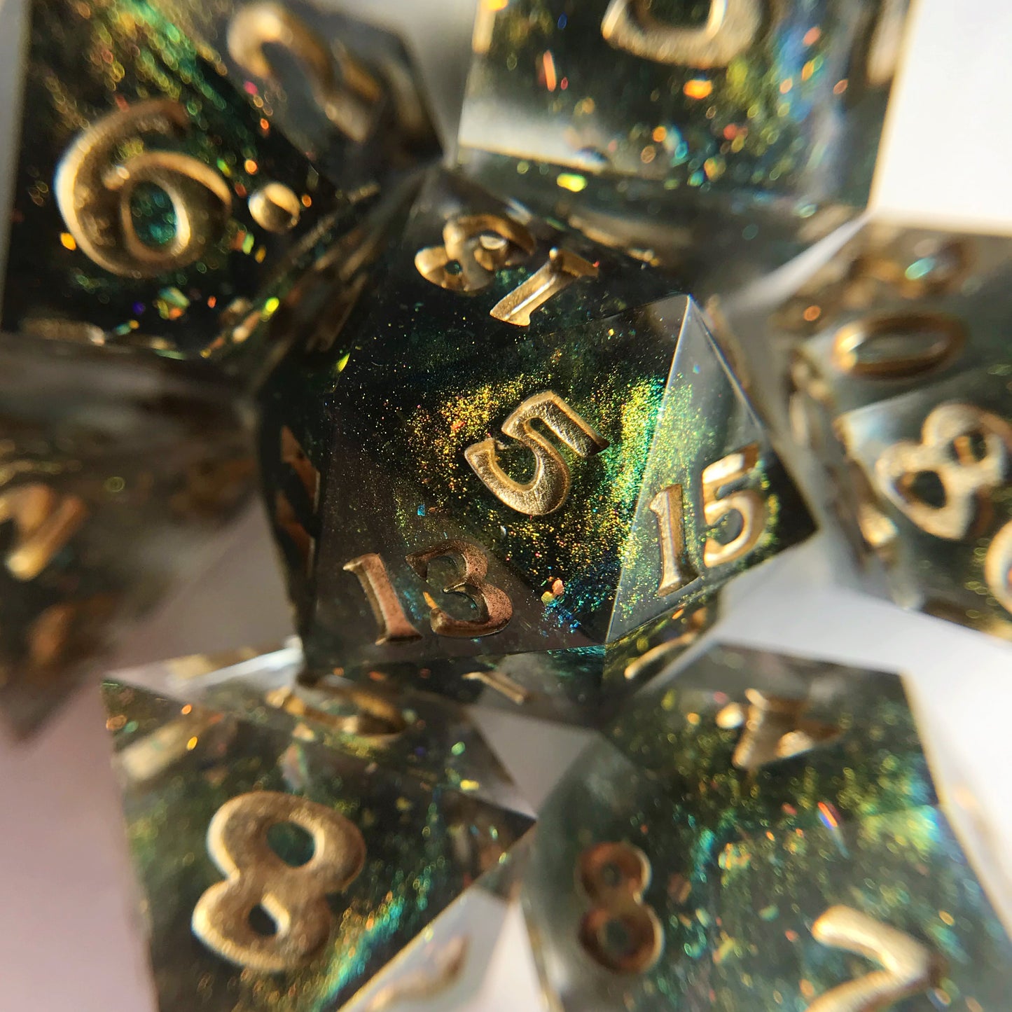 Komorebi – 7-piece Polyhedral Dice Set