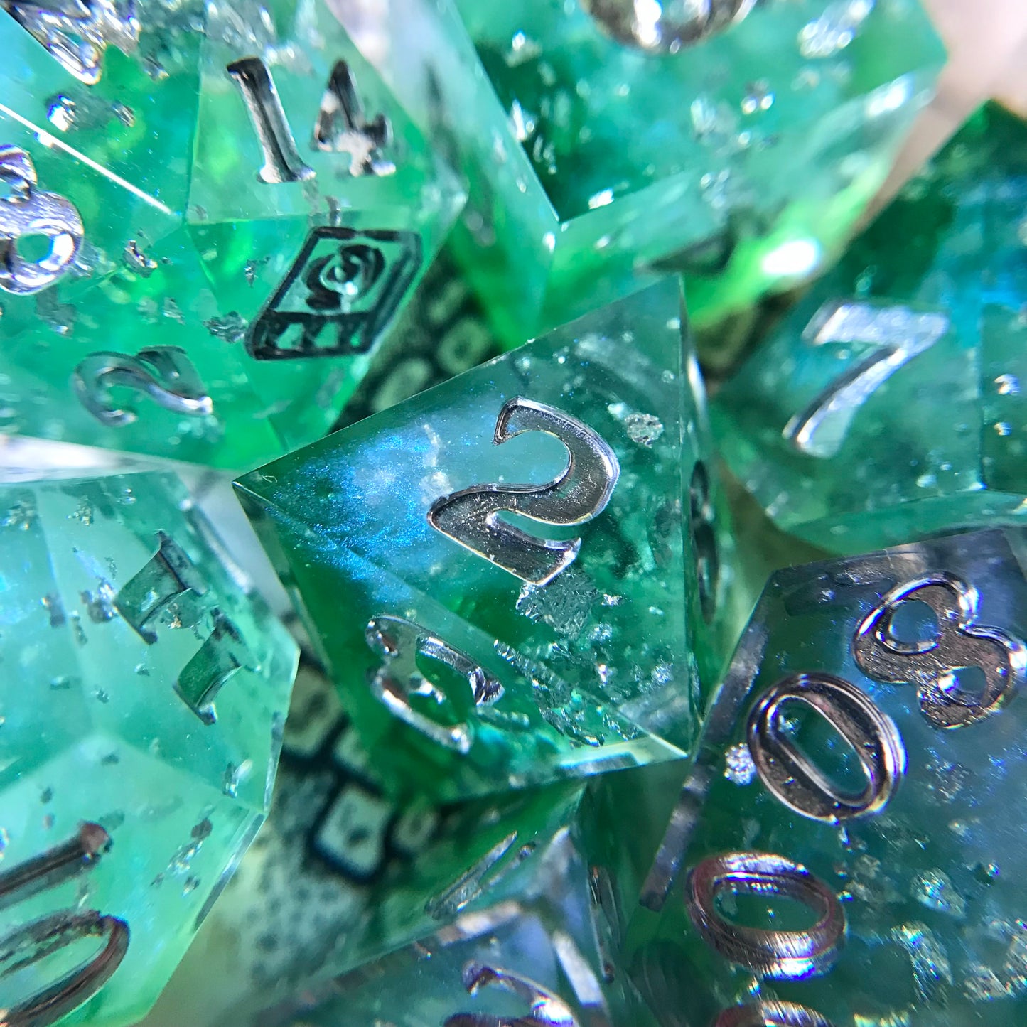 Coralia – 7-piece Polyhedral Dice Set