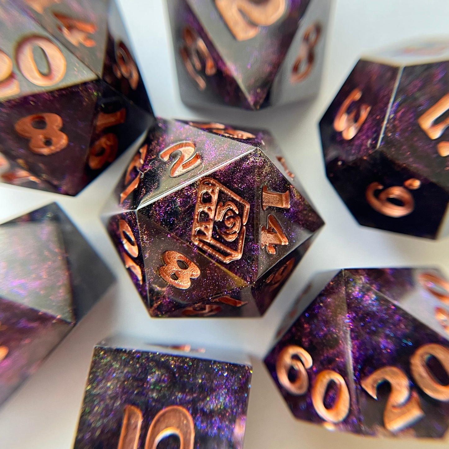 Midnight – 7-piece Polyhedral Dice Set