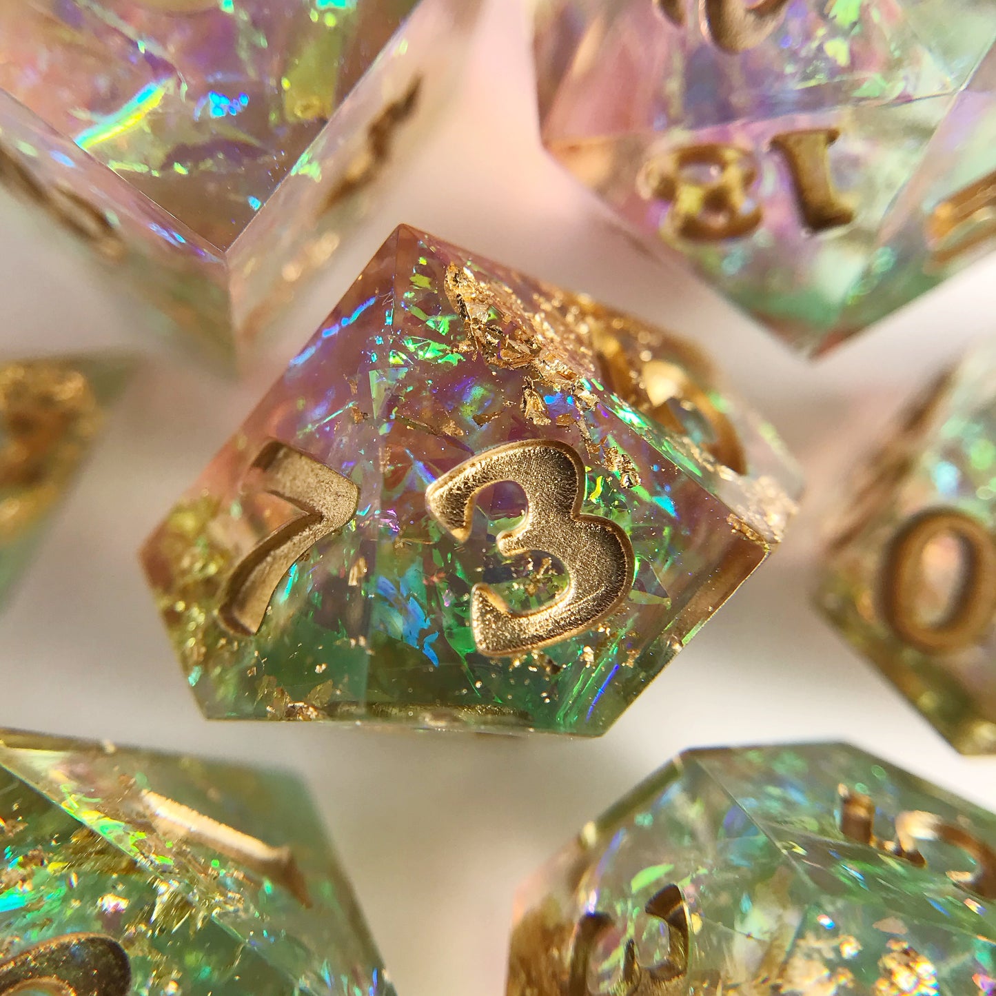 Faerie Circle – 7-piece Polyhedral Dice Set