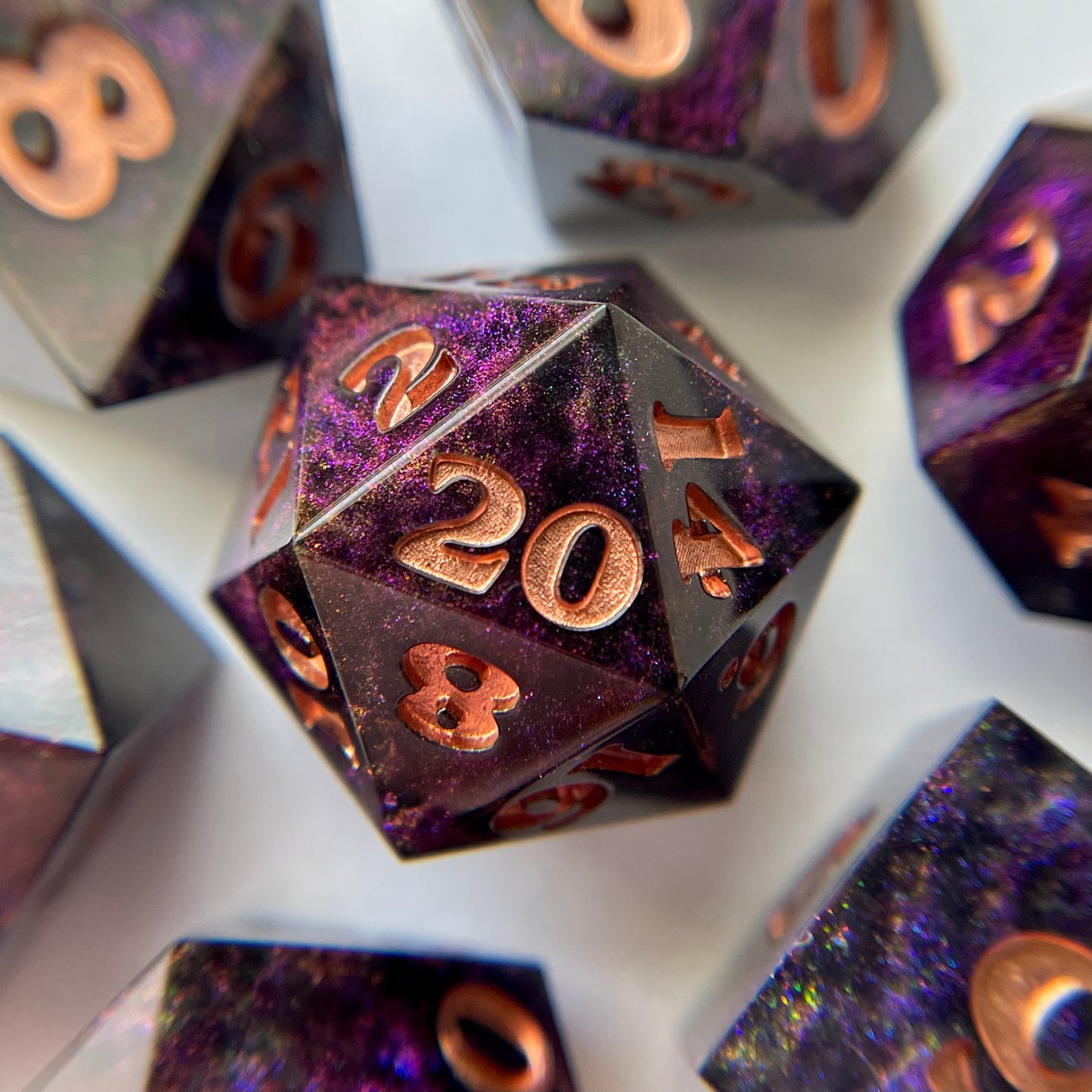 Midnight – 7-piece Polyhedral Dice Set