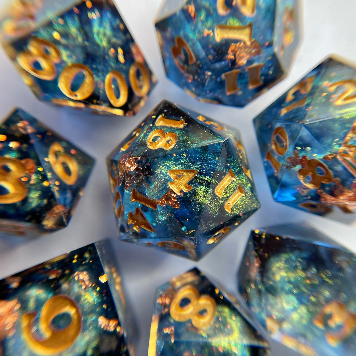 Starry Night – PREORDER – 7-piece Polyhedral Dice Set