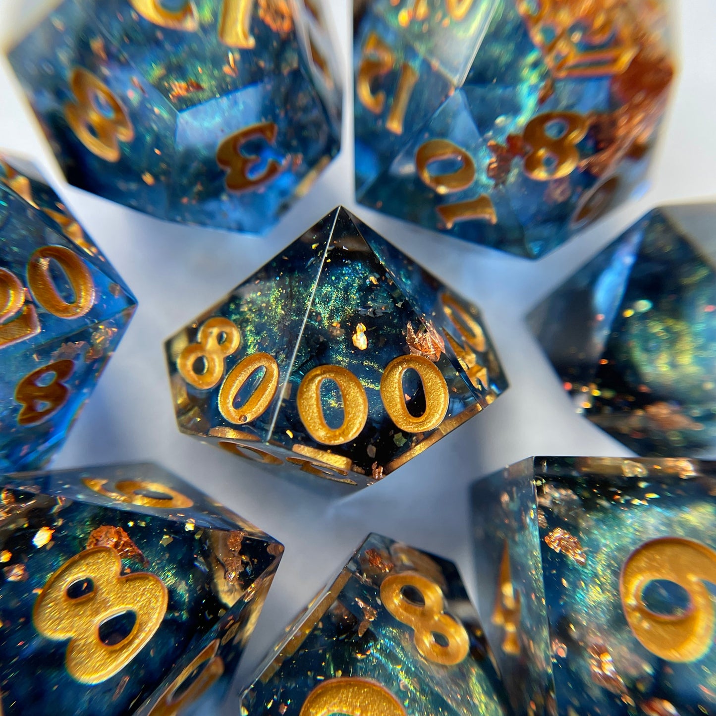 Starry Night – PREORDER – 7-piece Polyhedral Dice Set