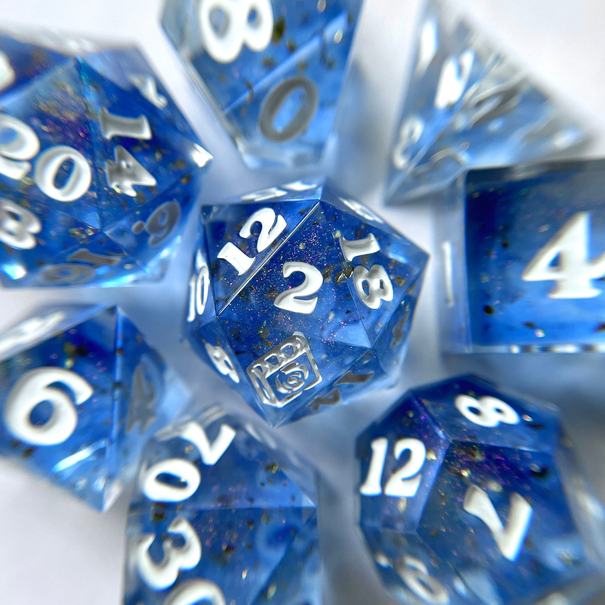 Crystal – 7-piece Polyhedral Dice Set