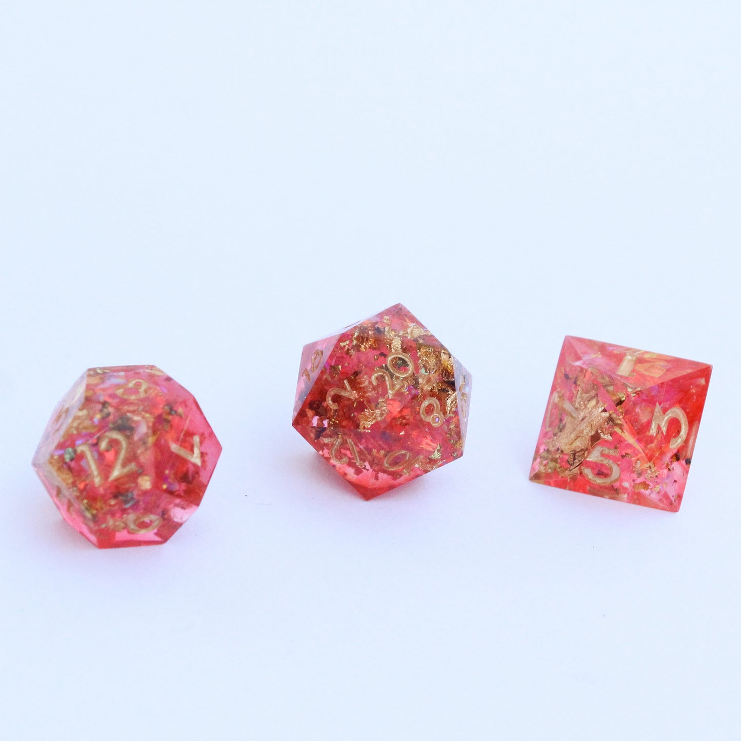 Sight of Savras in Pink - 7-piece Polyhedral Dice Set