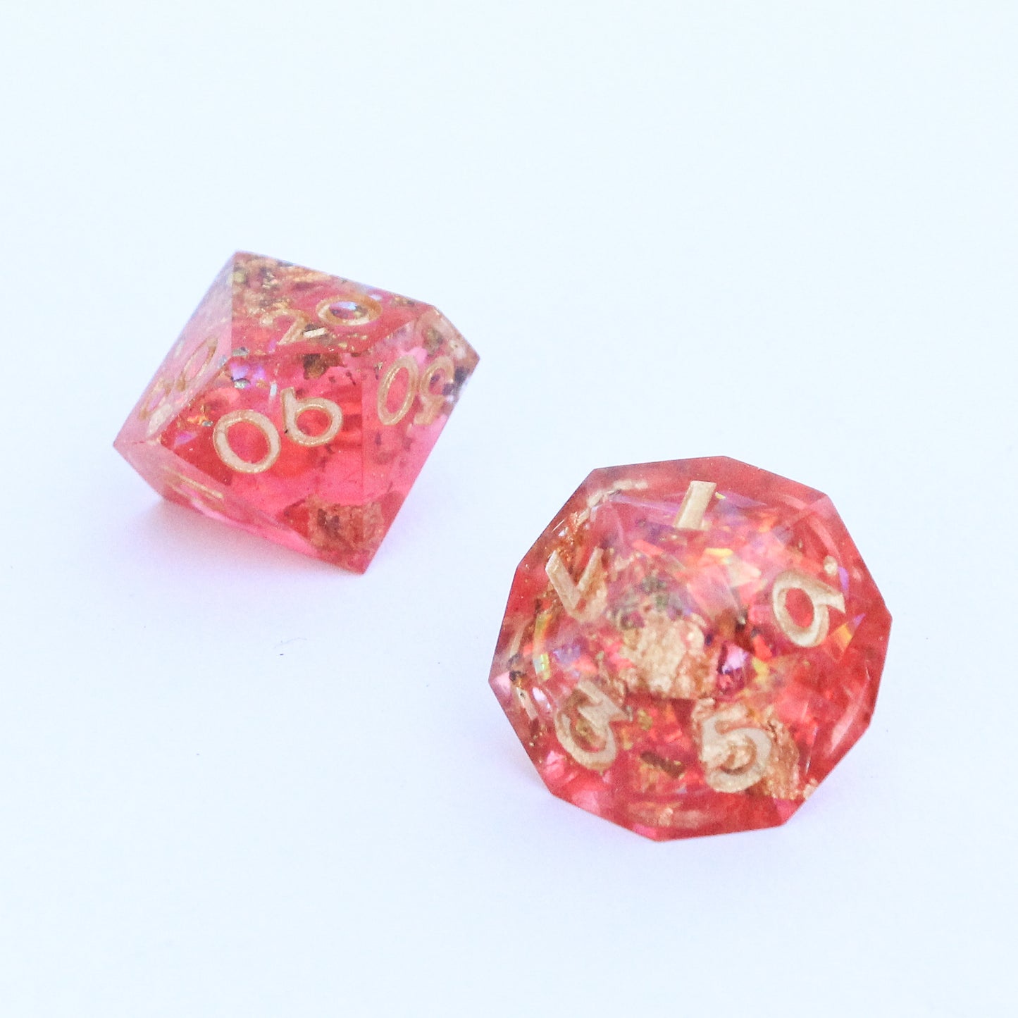 Sight of Savras in Pink - 7-piece Polyhedral Dice Set