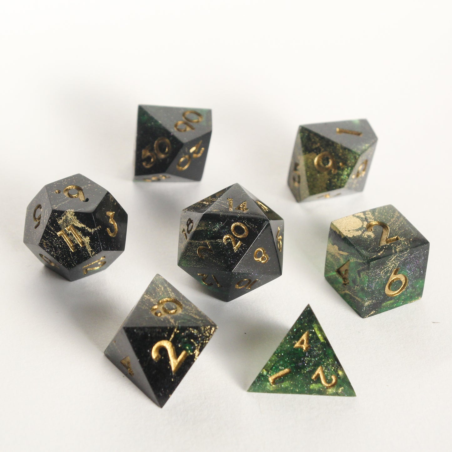 Scarab – B-grade – 7-piece Polyhedral Dice Set