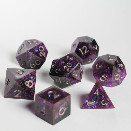 Midnight – 7-piece Polyhedral Dice Set