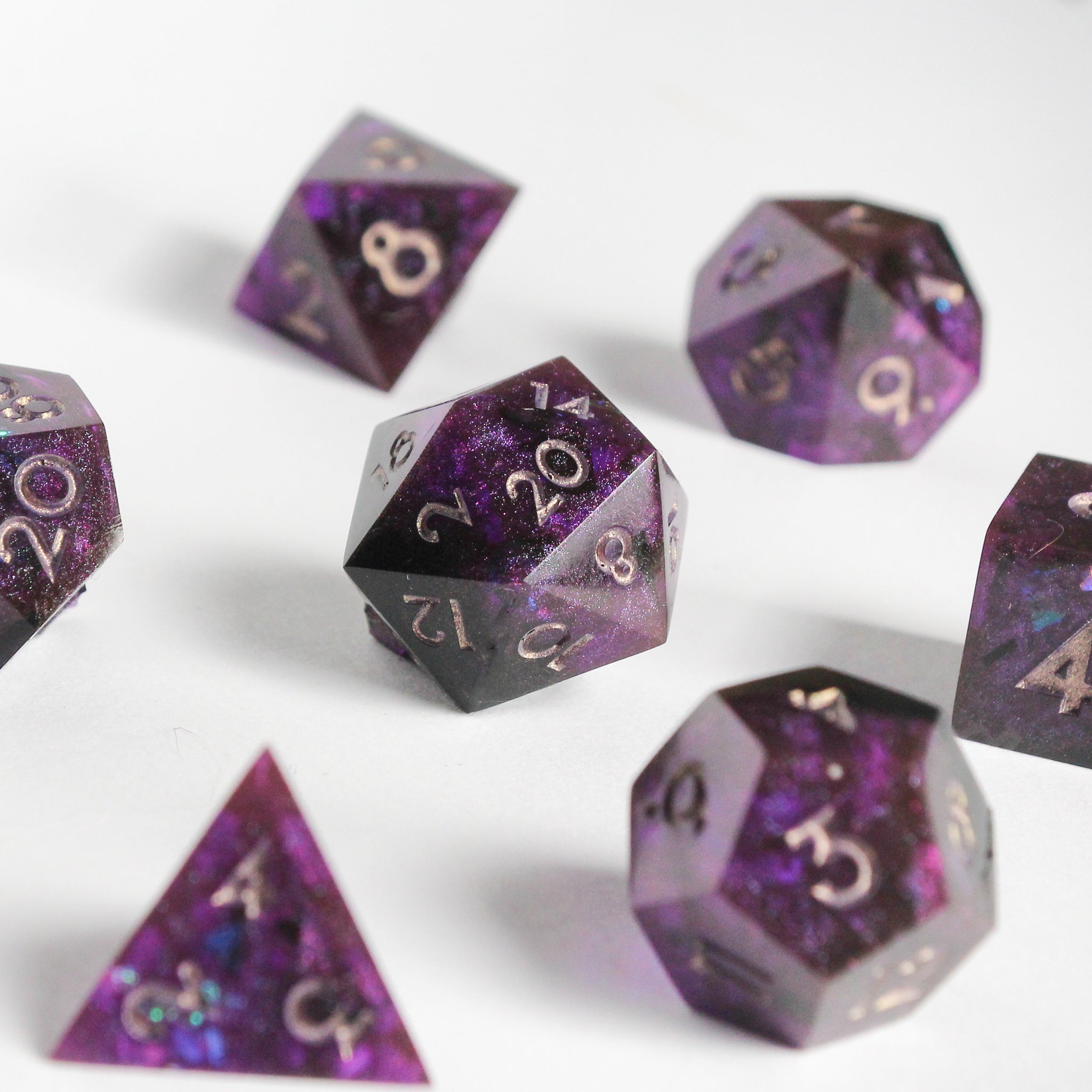 Midnight – 7-piece Polyhedral Dice Set
