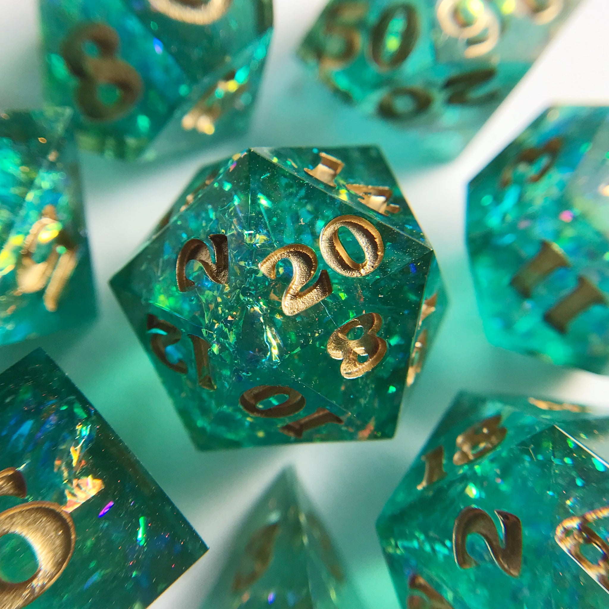 Lathander – 7-piece Polyhedral Dice Set