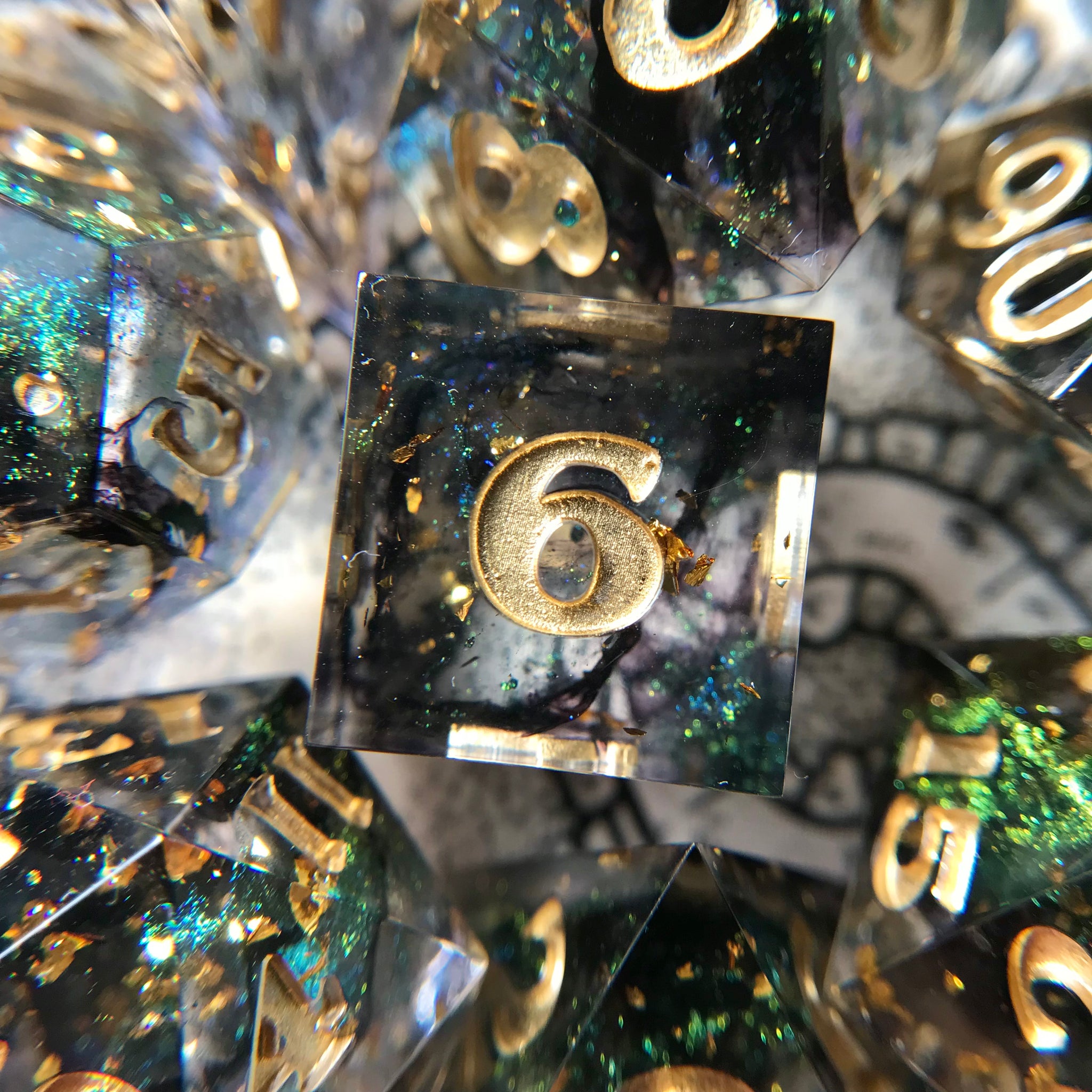 Verdant Undeath – 7-piece Polyhedral Dice Set