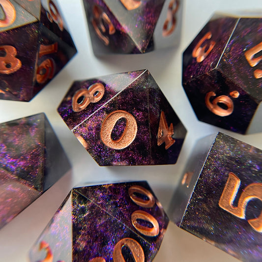 Midnight – 7-piece Polyhedral Dice Set