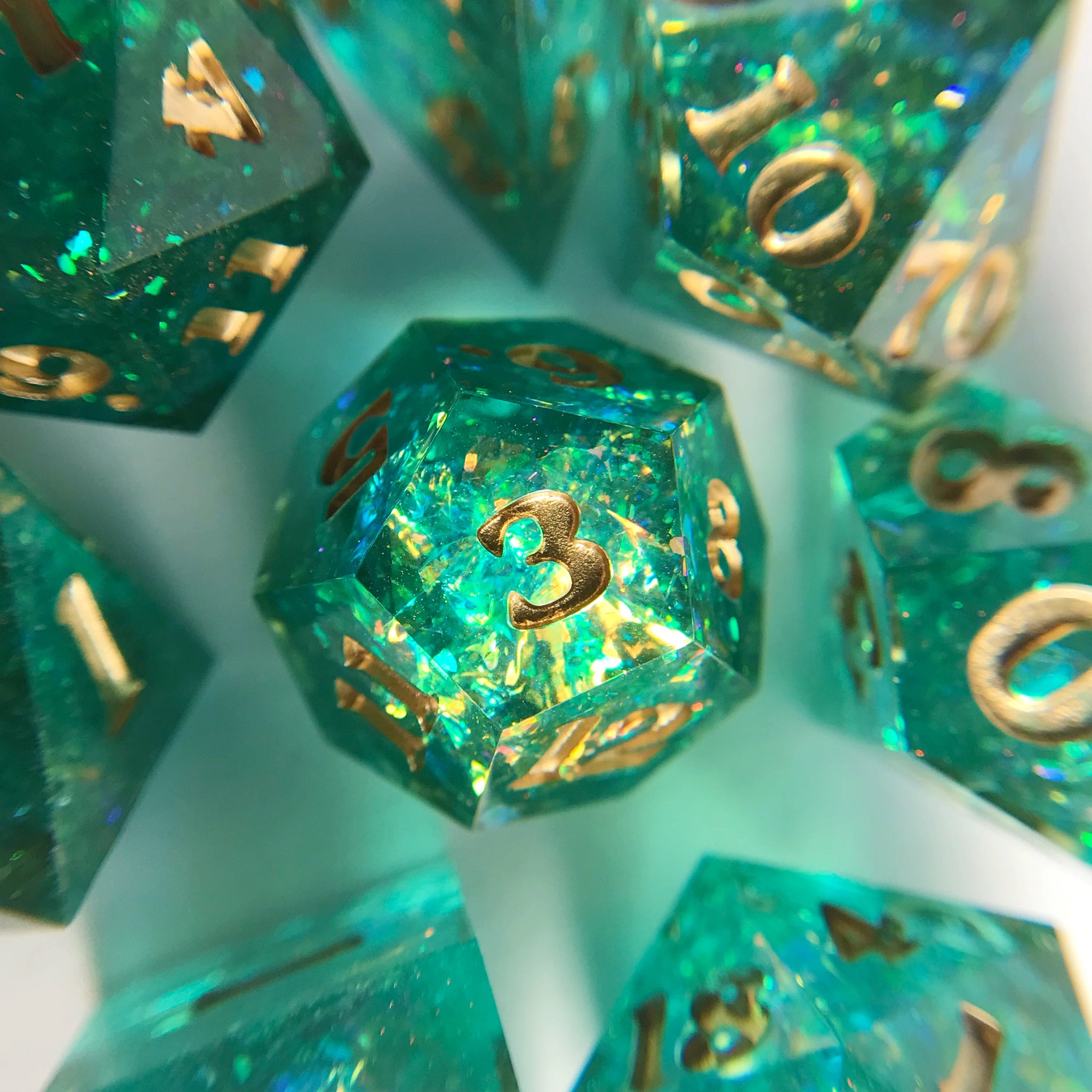 Lathander – 7-piece Polyhedral Dice Set