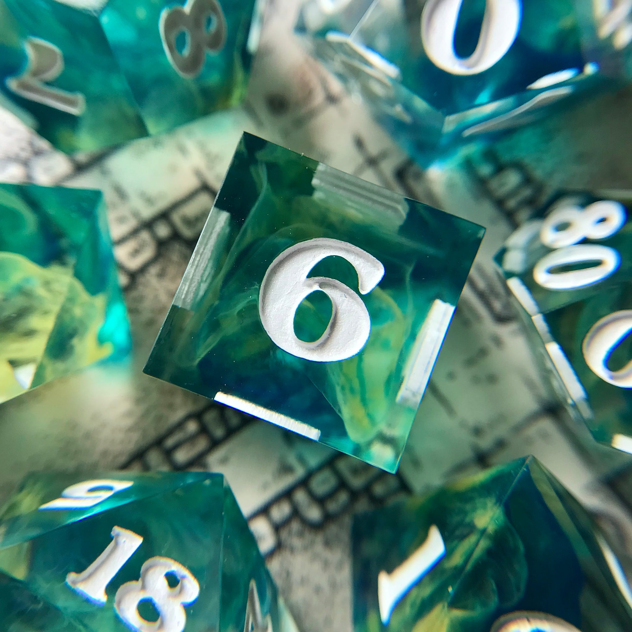 Color Spray JUMBO – 7-piece Polyhedral Dice Set